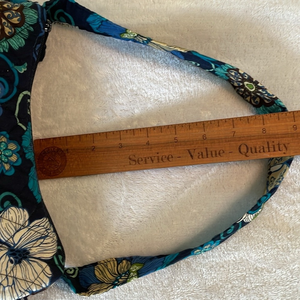 Vera Bradley Blue, Black, Teal and Green Quilted Shoulder Bag - Picture 10 of 15
